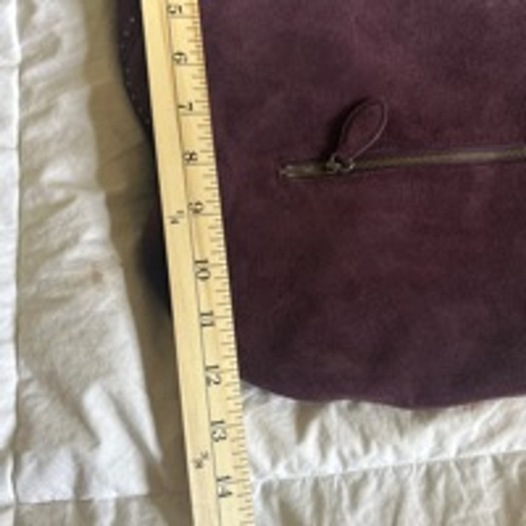 Women's Rebecca Minkoff Purple Suede Hobo Bag - Picture 5 of 6